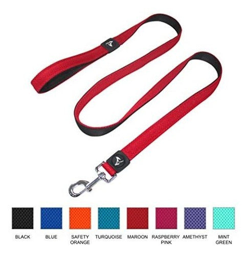 Kruz Pet Correa De Paseo Para Perros Doble Capa Talle L - Negro 1