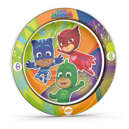 Bel Gioco PJ Masks Heroes Pijamas Plastic Plate and Cup Set 2