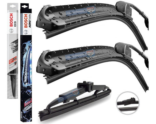 Bosch Kit 3 Windshield Wipers for Fiat Idea 2004-2009 0