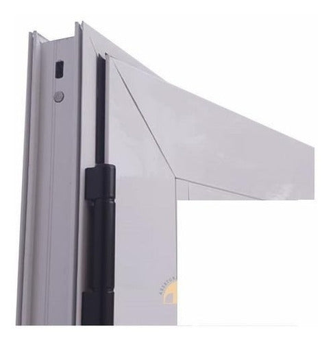 QBO H62 White Aluminium Reinforced Door Hinge 2