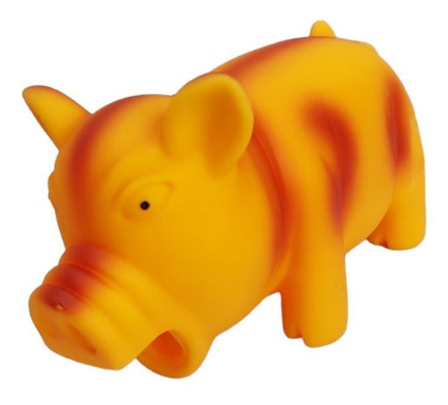 LILI MASCOTAS Pig Design Rubber Dog Toy with Sound 1