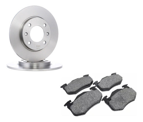 Discos Freno Tras + Pastillas Bosch Peugeot 207 C 1.6 N 16v 0