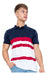 Men's Premium Imported Striped Cotton Polo Shirt in Special Sizes 44