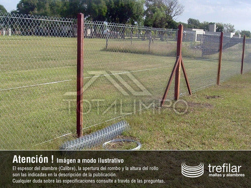 Trefilar Alambrado Romboidal 3" 2,00x10mts Cal 16 3