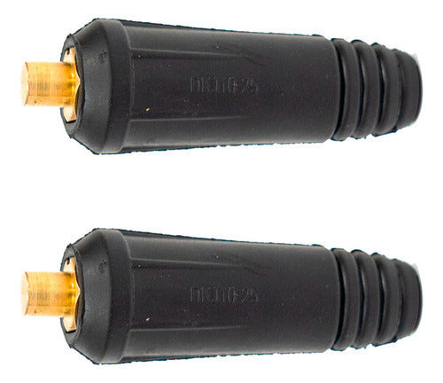 Lusqtoff 2 Connector Male Cable for Inverter Welder Iron 250 0