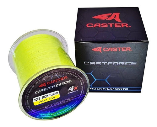 Caster Multifilamento Castforce 0.40mm 25kg 55lb Bobina 500m 0