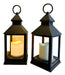 Rosa Nube Negra Fanal Led - Warm Light Lantern - Decorative Battery Candle 0