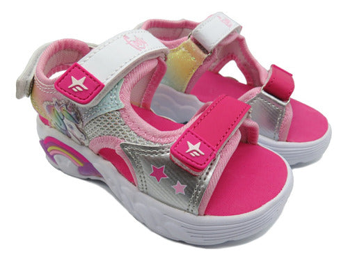 Footy Girls' Unicorn Light-Up Sandals with Velcro FS1142 4