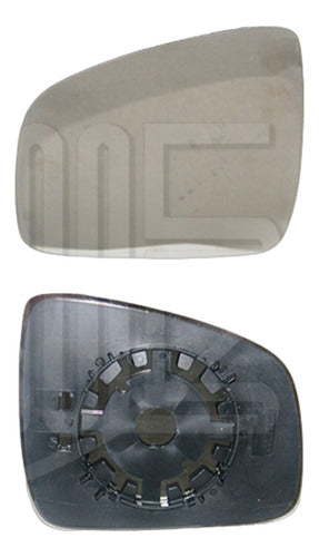 Expoyer Left Mirror Glass for Renault Logan 08 - 13 Curved 0