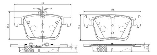 SN Pastillas De Freno Ceramic Traseras P/ Chev. Cruze (16/) 1