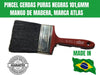 Multi-Purpose Brush 101.6mm Atlas 479 Pure Silk Bristles Wood Handle 2