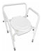 Romano Portable Folding Toilet with Adjustable Height and Backrest 3