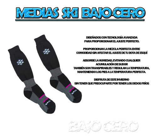 Bajo Cero Thermal Ski Socks X3 Pairs for Extreme Cold 3