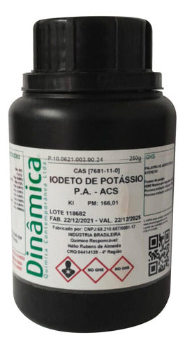 Iodeto De Potássio P.a 250g Dinâmica Laboratório Val2025 0