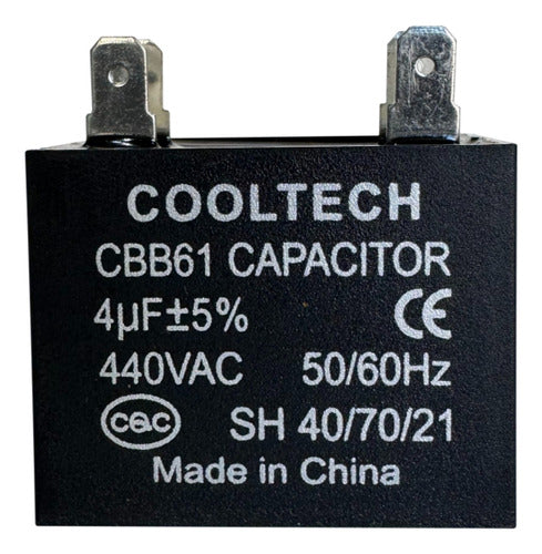 Capacitor Ventilador De Marcha 3 Mf X 10 Unidades 0