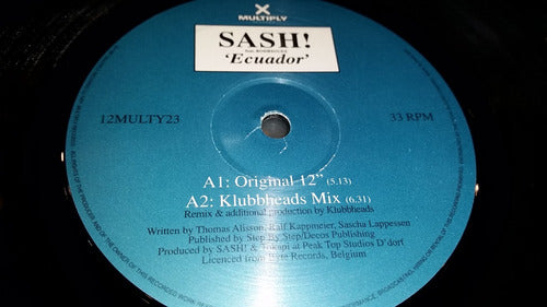 Sash Feat Rodriguez Ecuador Vinilo Maxi Limited Uk La Que Va 2