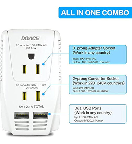 DOACE C11 - Travel Voltage Converter 1