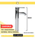 DF Hogar Vanitory Campo Pie 50cm with Sink, Faucet, Basket, and Mirror 3