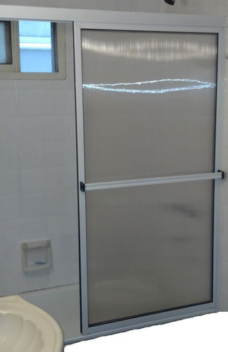 White Aluminum Shower Screen - Custom Made - 150x180 1