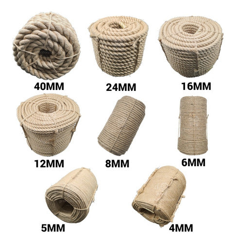 6mm x 20m Jute Rope - 100% Natural Fiber, 3 Strand Twisted Cord for Crafting and Gardening 2