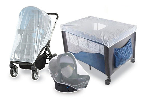 Baby Stroller Mosquito Net - Insect Protection Red Net 0