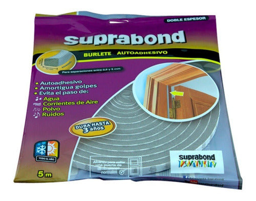 Suprabond Double Thickness Self-Adhesive Foam Seal 10x10 x 5m 0