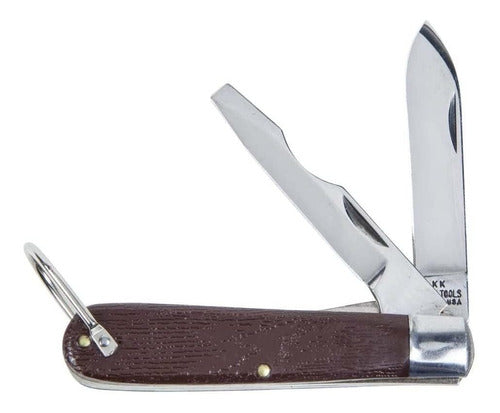 Klein Tools Folding Pocket Knife with 2 Blades Steel 1