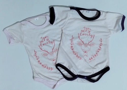 GEN Pack of 2 Short Sleeve Bodysuits for Babies 6