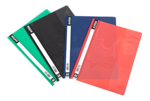 A4 Plastic Folder with Opaque Base and Transparent Cover x1 unit 4