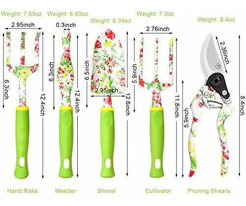 Vanow Garden Tool Set, 6 Pieces High-Quality Aluminum 4