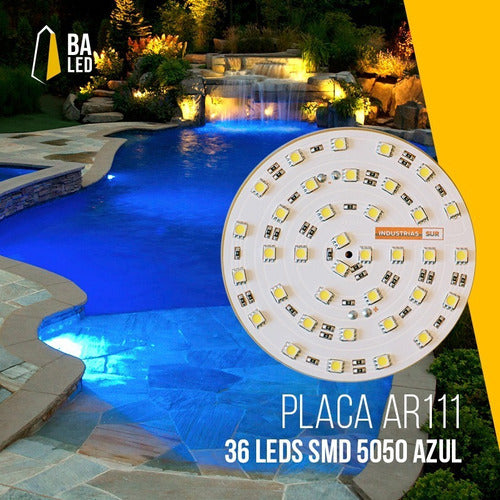 LED SMD 5050 36-Light Plaque Pool Light Replacement 15