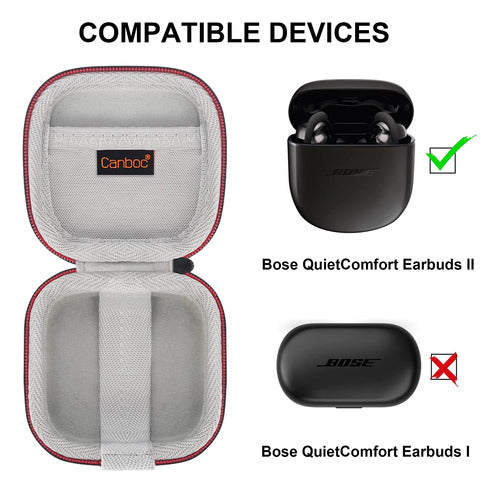 Canboc Estuche Rígido Para Auriculares Bose Quietcomfort Con 1