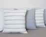 Set of 4 Plain or Striped Tusor Cushions of Your Choice 10