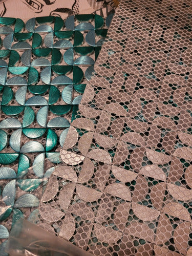 Otaki Malla Venecitas Aluminio, Medio Círculo. Ideal Mosaico. Nuevas 2