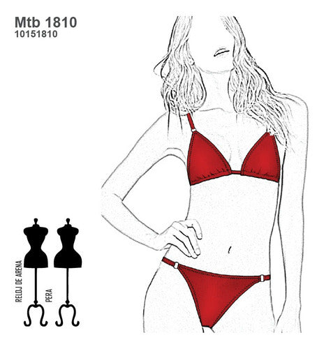 Moldes Unicose Malla Bikini Mujer 1810 0