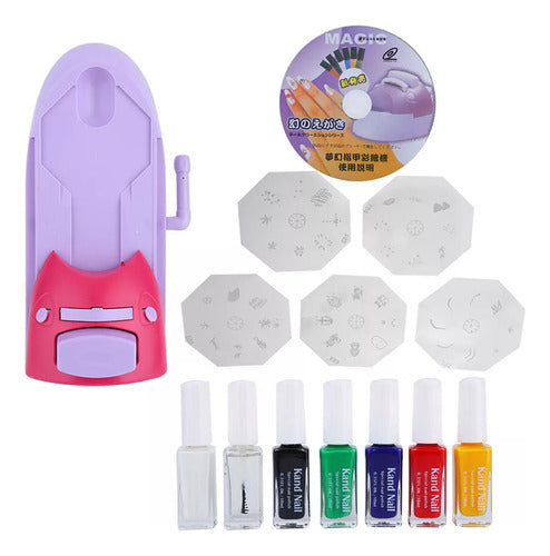 Máquina De Pintura De Unhas Diy Imprime Ferramentas De Arte 3