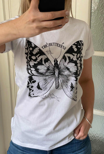 Remera Buterfly Blanca 1