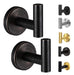 2 Toalleros Percheros Kruodop Accesorios Para Baño - Bronce 0