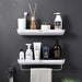 Guanniao Floating Shelves Bathroom Organizer 4