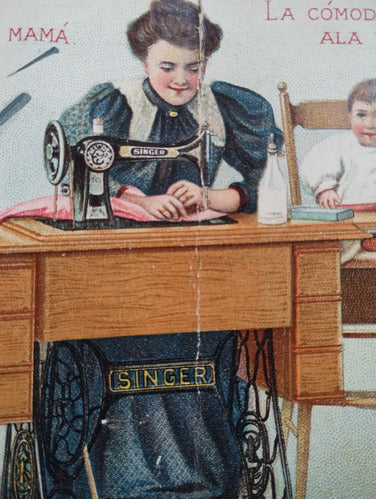 Antigua Tarjeta Publicidad Singer 1899 3