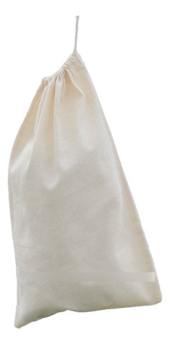 Canvas Cotton Bag 18x30 cm - Pack of 10 with Cotton Cord 0