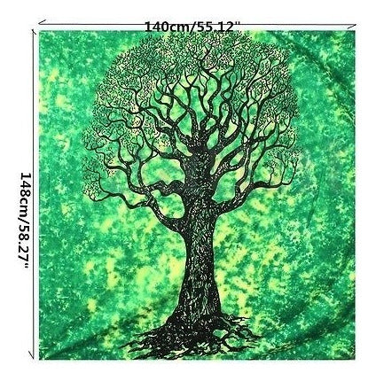 Árbol De La Vida Indio Mandala Hippie Tapiz Colgante Tapiz D 3