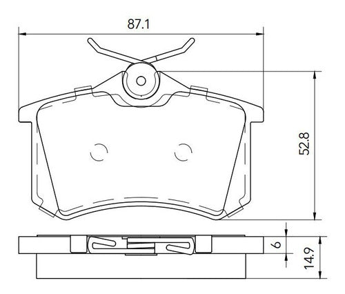 Corven Pastillas Freno Traseras Audi A1 (8xa/8x1) 1.2 Tfsi 1