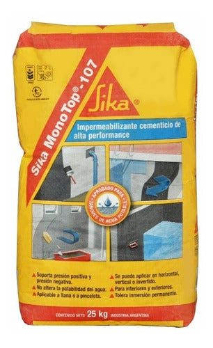 Sika Monotop 107 X 25 Kg Impermeabilizante Cementicio 0