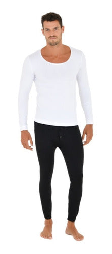 Pack of 3 Long Thermal Microfiber Fleece Boxer Shorts for Men 0