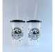 10 Personalized Transparent Souvenir Cups with Name 32