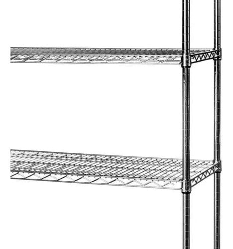 Estante Aramada De Aço 5 Prateleiras Reguláveis Cromada 1,80 2
