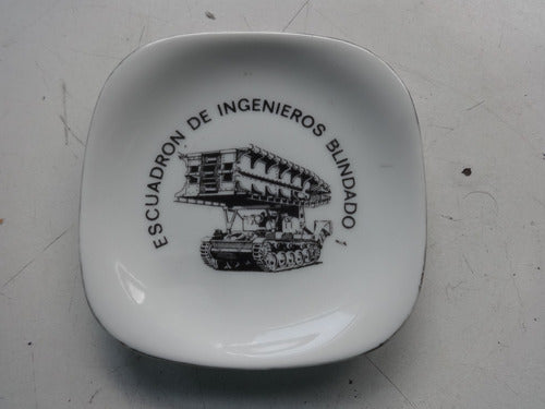 Antique Military Plate - Engineers Squadron Army Tank 3