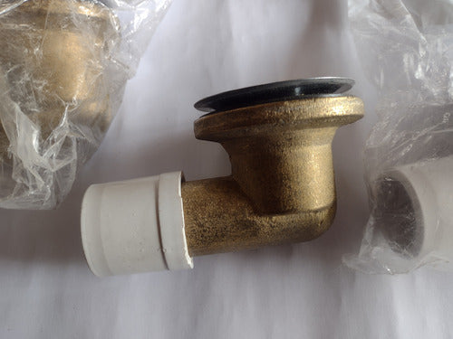 Bronze Elbow Bathtub Drain Plug Set by Delta 2