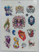 Temporary Self-Adhesive Tattoos Variety Pack 6 Sheets 55